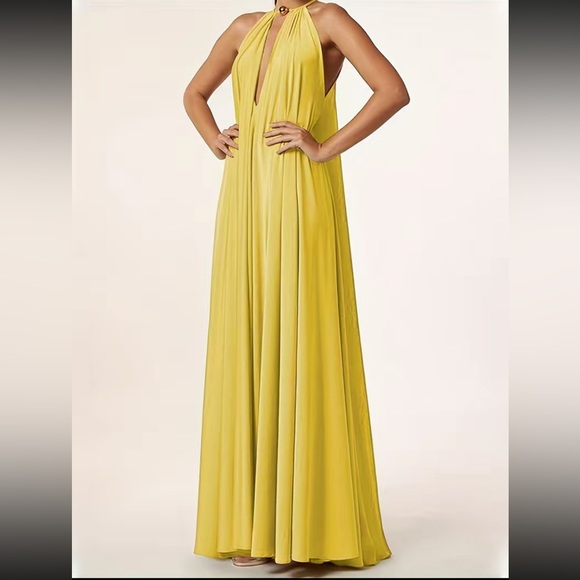 Boho party formal spring summer halter maxi dress - Picture 10 of 11
